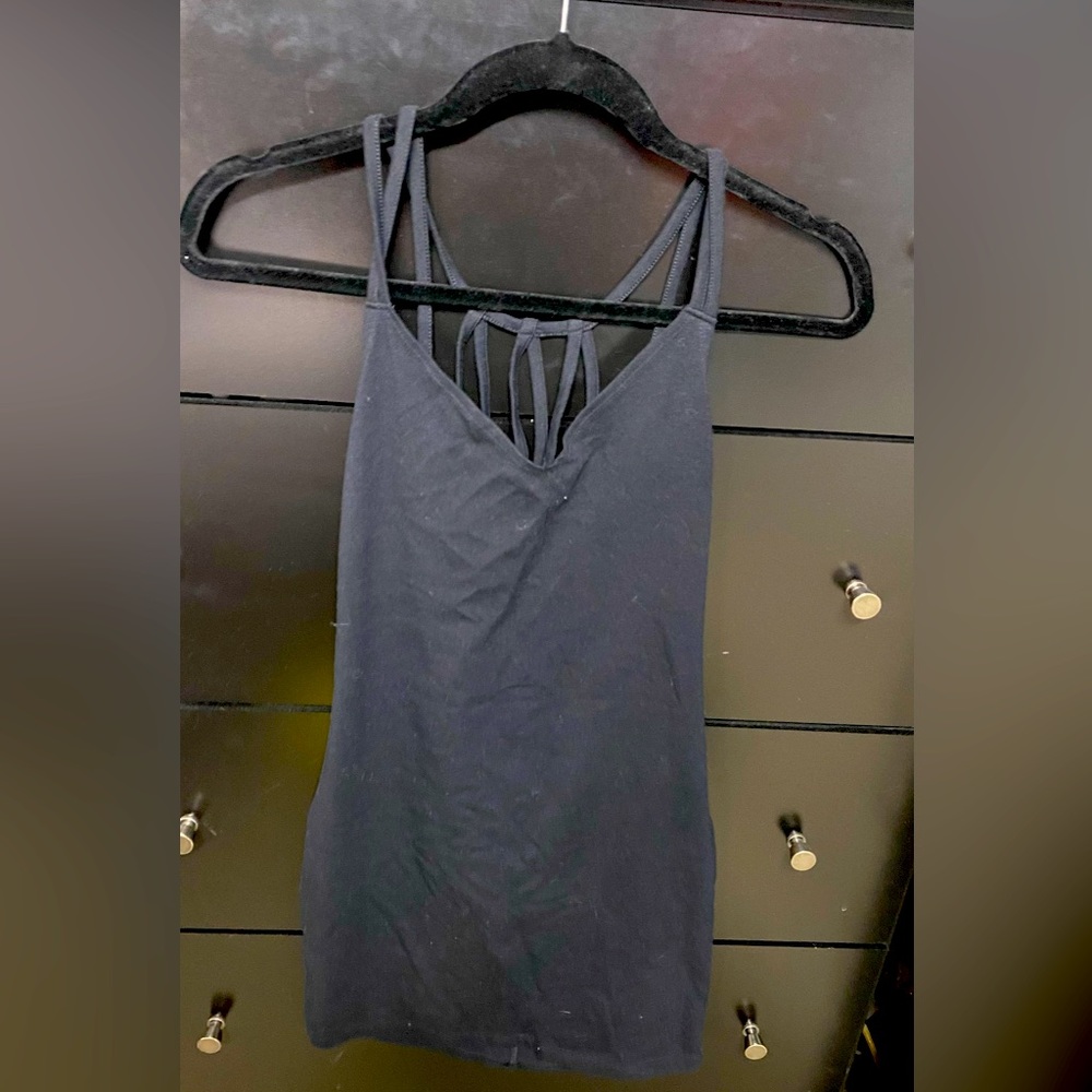 Black spaghetti strap dress